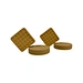 round square shaped natural latex teether